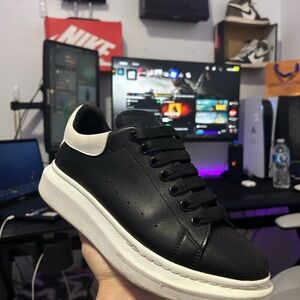 Alexander McQueen Black and White Court Sneakers